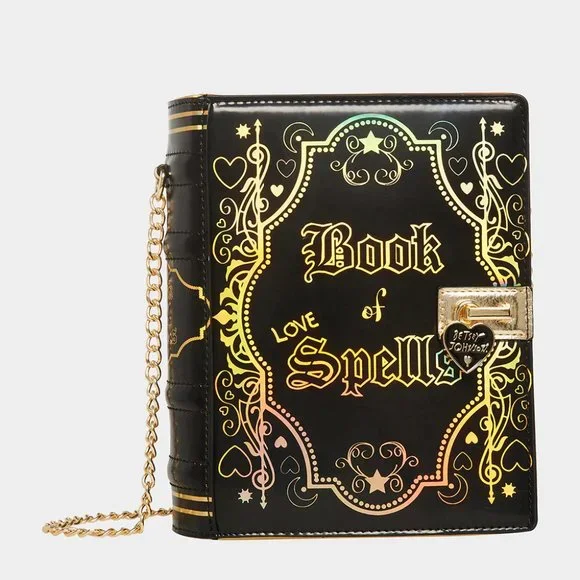 Betsey Johnson Kitsch Book Of Spells Black Crossbody Bag BJ33645F New Sealed - Picture 7 of 14